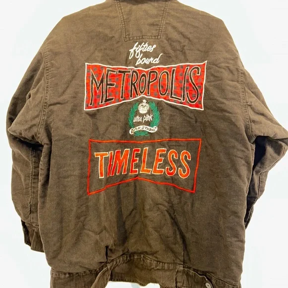 Ultra Pink Black Cotton Field Jacket with Red Check Lining - Picture 2 of 10